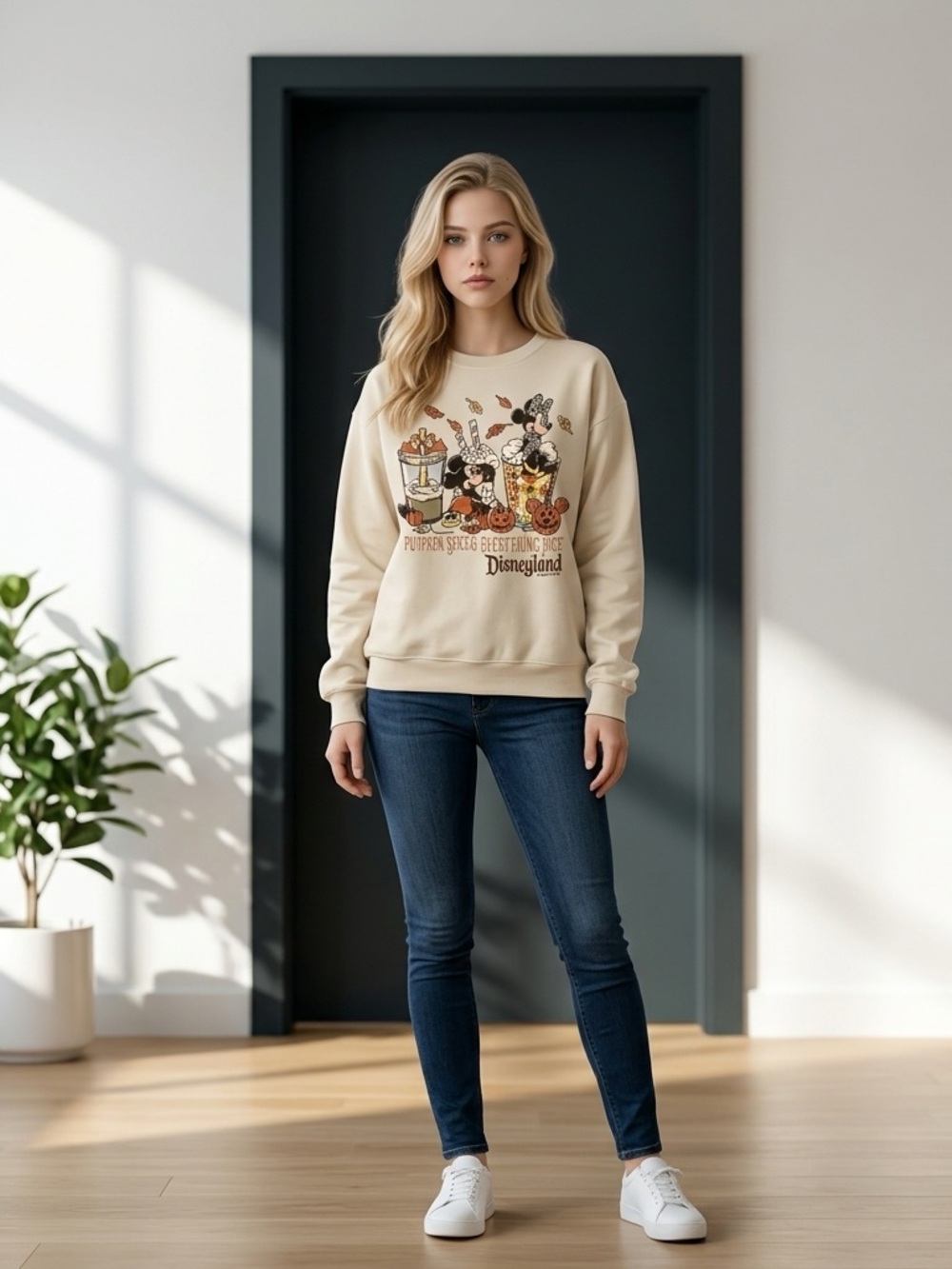 Disneyland Resort ~ Halloween ~ Pumpkin Spice & Everything Nice ~ Sweatshirt M-L - Picture 4 of 16